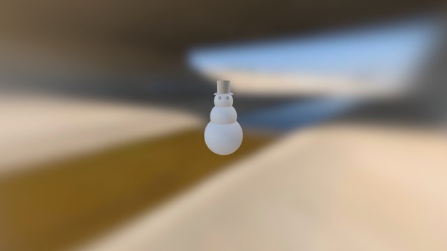 Snögubbe 3D Model
