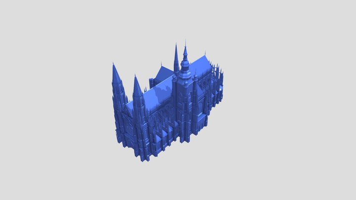 st_vitus_cathedral_lod1 3D Model