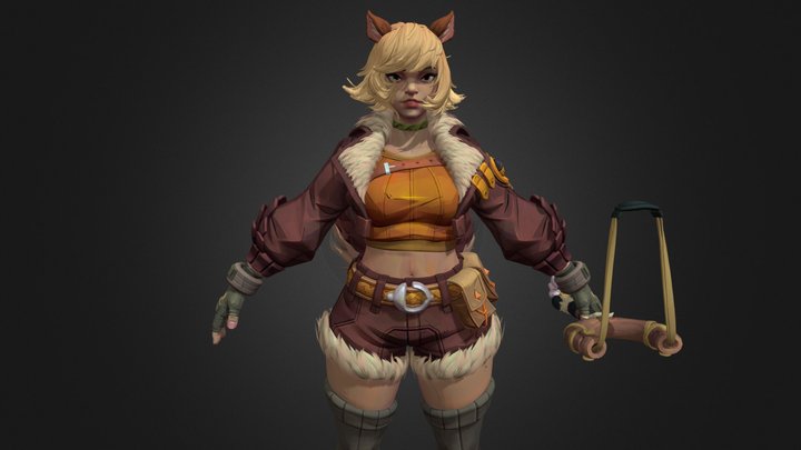 Squirrel Girl - Marvel Rivals 3D Model