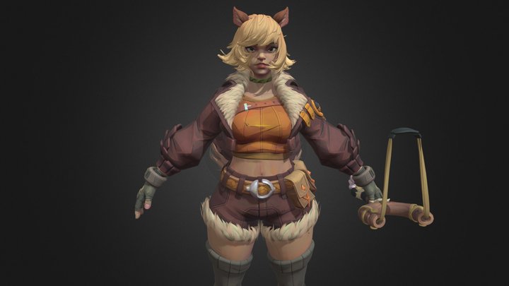 Squirrel Girl - Marvel Rivals 3D Model