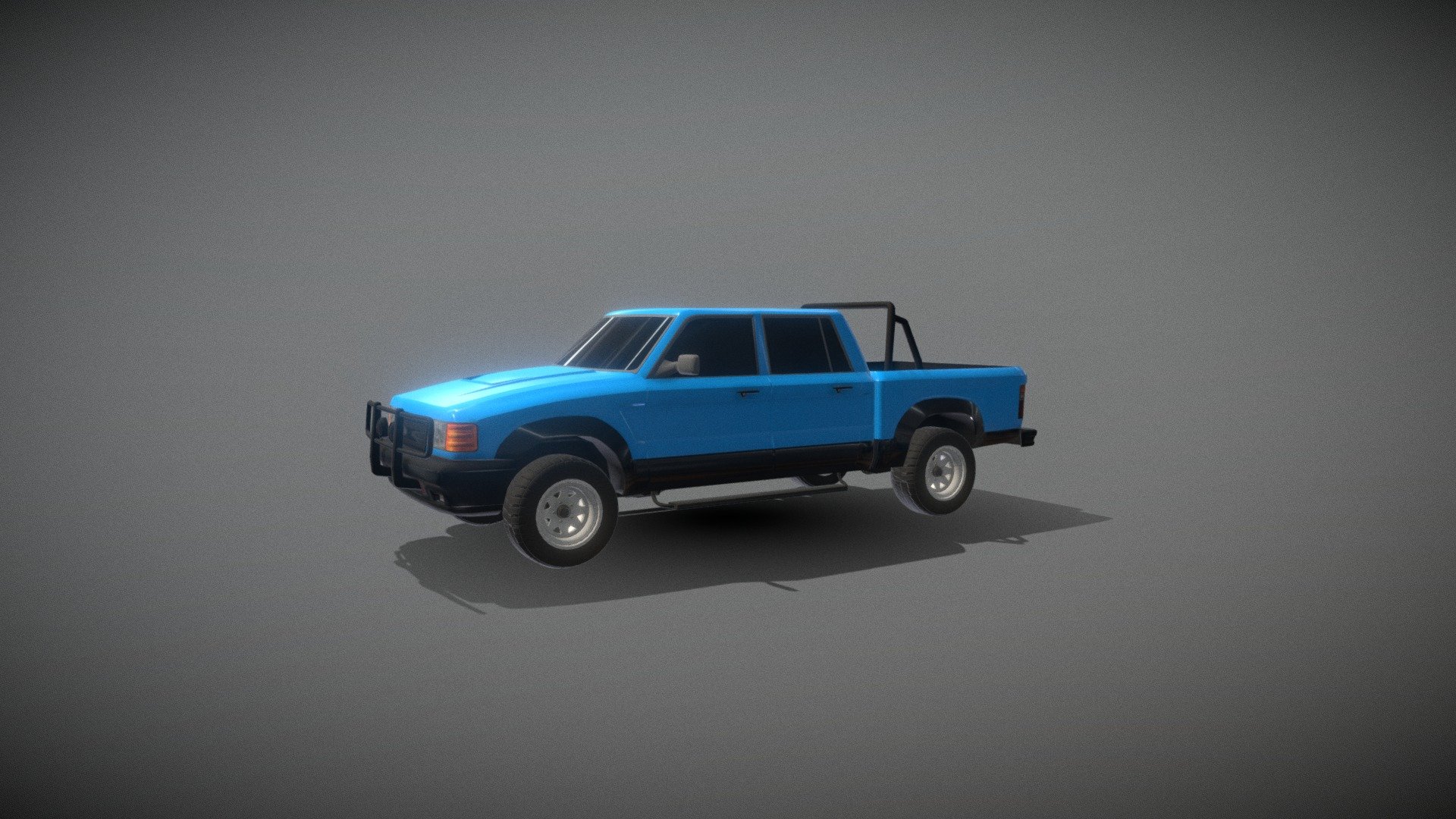 Toyota Hilux- Japanese, Low- Poly — Sketchfab embed 3D viewer