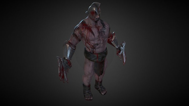 Orc Pit Fighter 3D Model