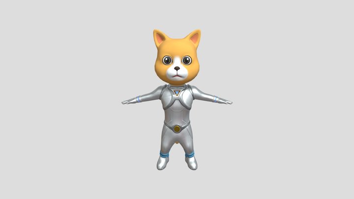 Space Cat 3D Model
