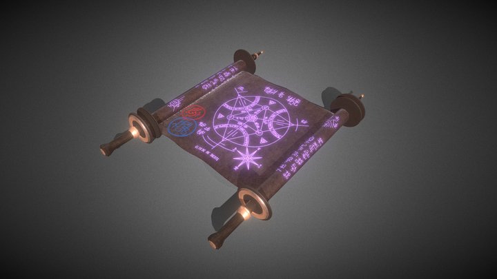 Magic Scroll 2 3D Model