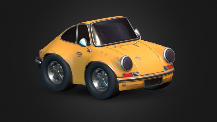 Stylized 3d porche 3d model 3D Model