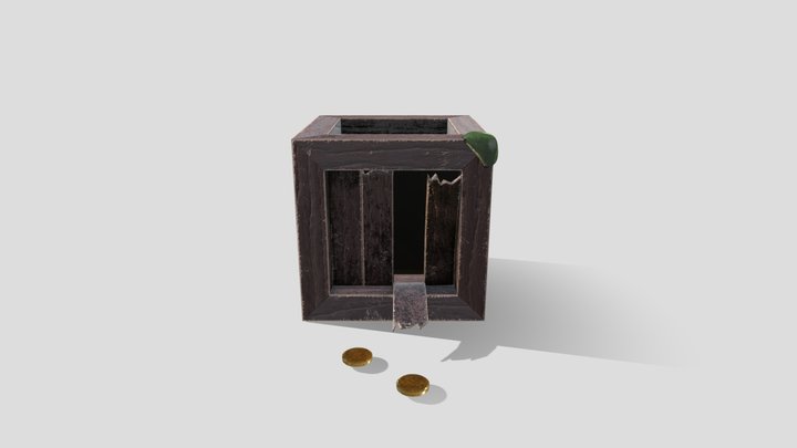 pirate broken into crate 3D Model