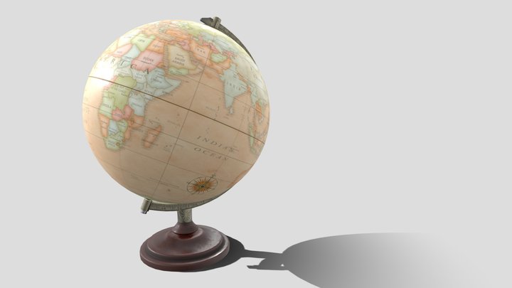 Antique Globe 3D Model