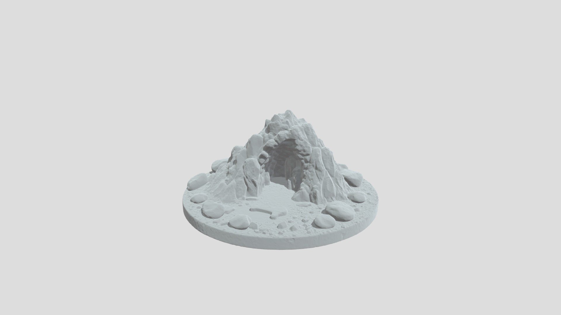 Volcanic rock solidified flowing lava base - 3D model by Chrriv1 ...