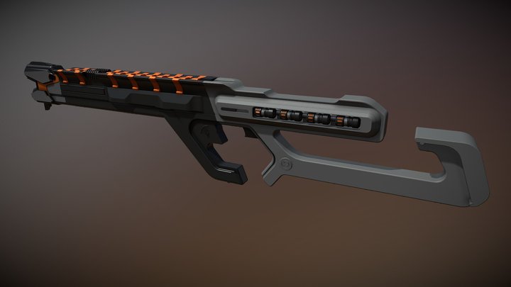 Railgun_03_v13 v5 3D Model