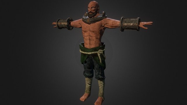 Third person action game - Main character model 3D Model