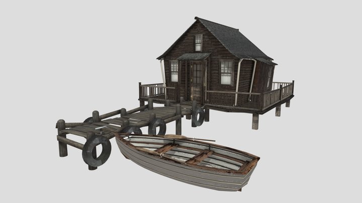 cabin in the forest – Free 3D Model STL