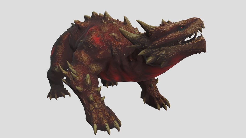 Queen Komodo2 rigged