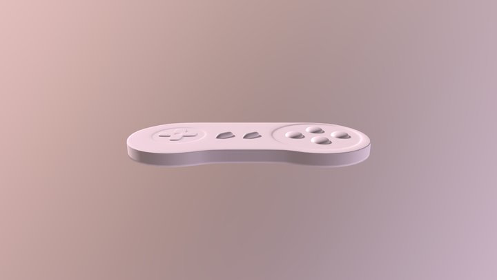 Snes Controller 3D Model