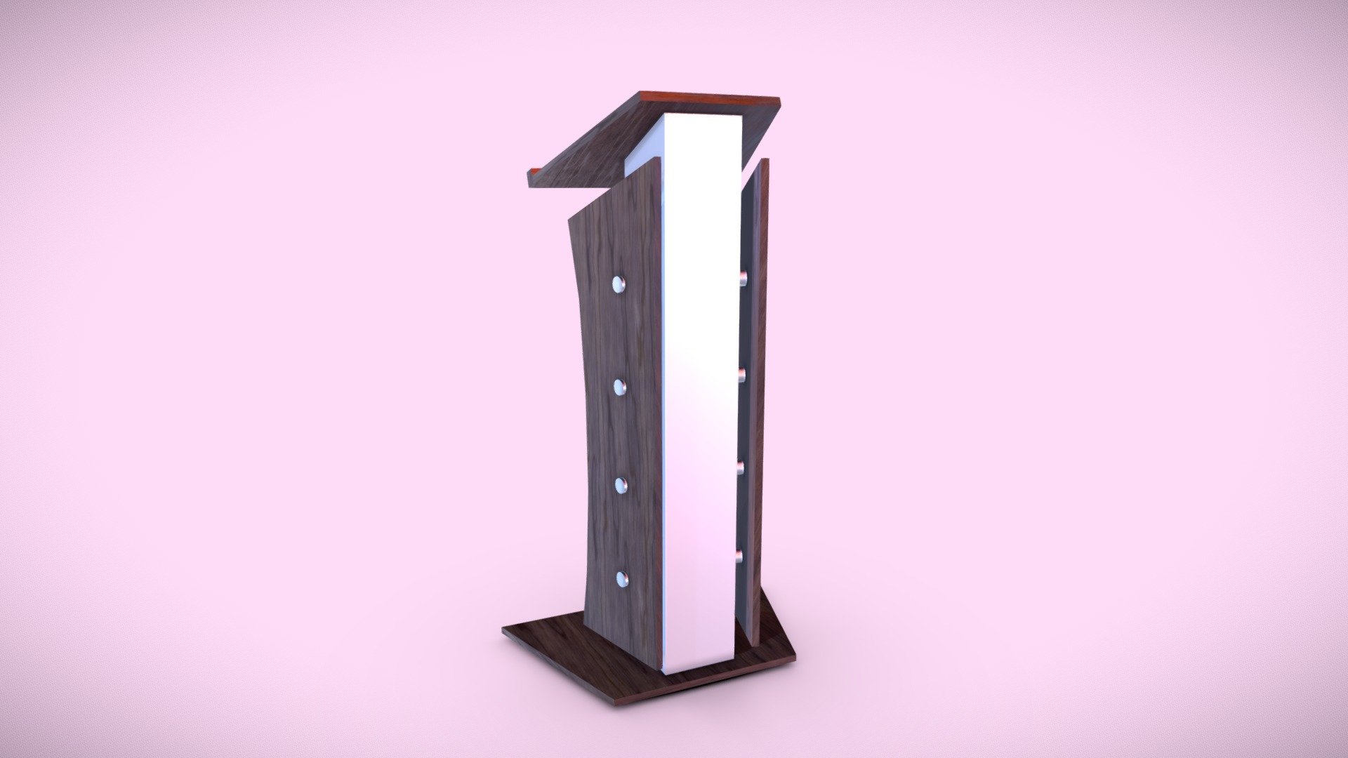 Modern Metallic Lectern