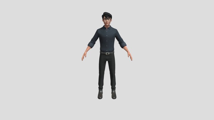 3D Executive Bussiness Man 3D Model