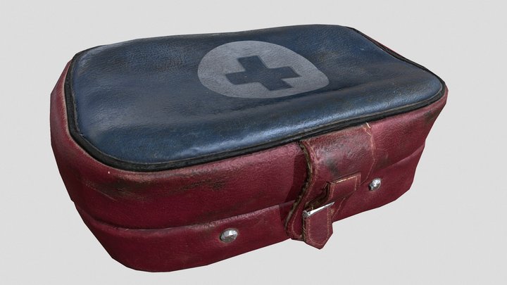 Soviet first aid kit (free download) 3D Model