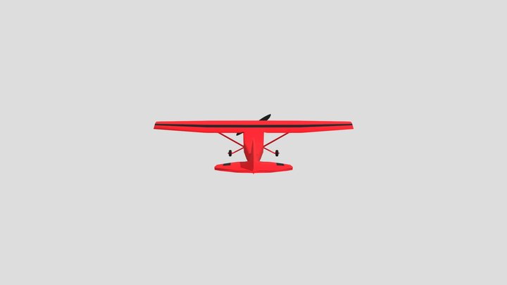 Mini Aircraft 3D Model