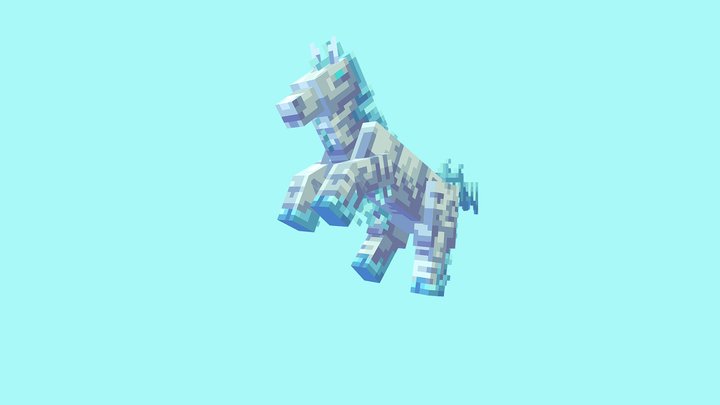 Ice Horse 3D Model