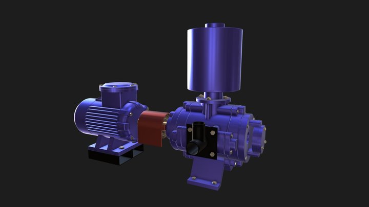 Насос 3D Model