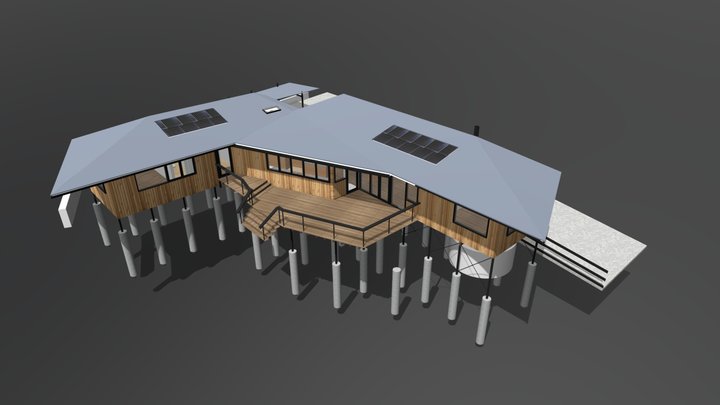 Woodend House - Architecture Model 3D Model