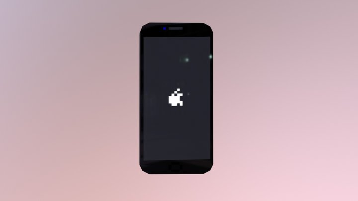 Pixel iPhone 7 Plus - Black 3D Model