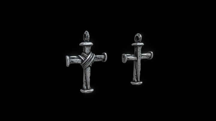 Styx Jewel - "Forged Cross" pendant 3D Model