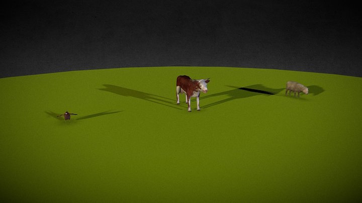 [VLFA] Farm Animals 3D Model