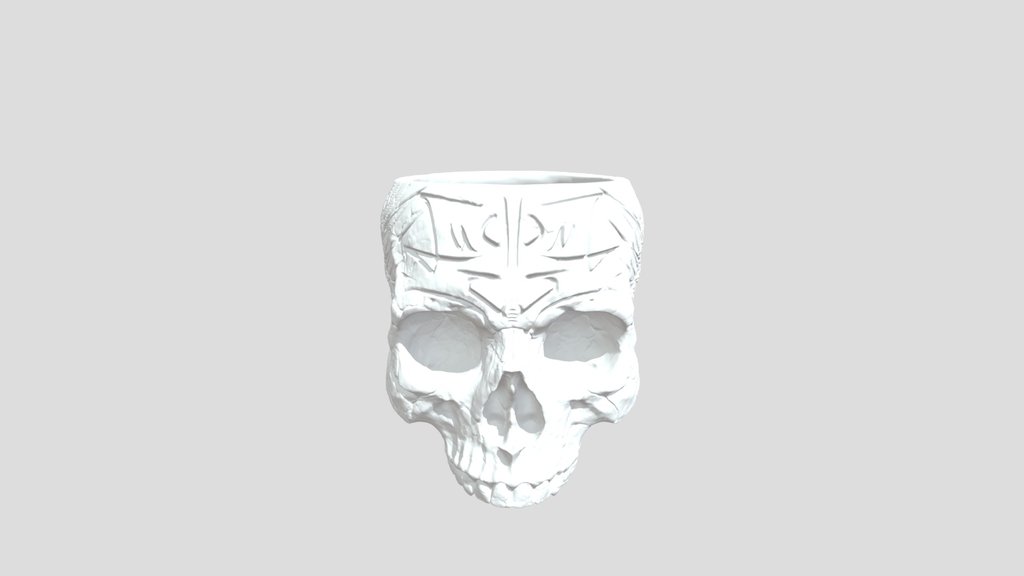 Antique Skull Brush