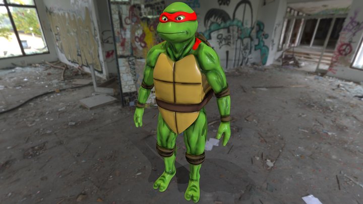 3M_Proj8_Joseph_St_Arnault_TMNT_Raphael 3D Model