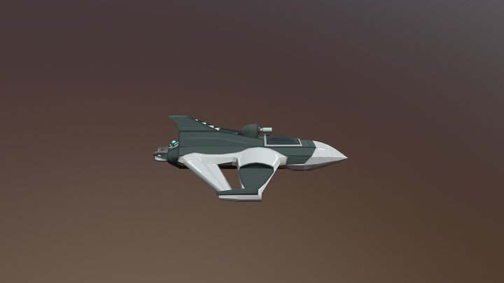 3rd Iteration Ship Model Merrikh's Bollide 3D Model