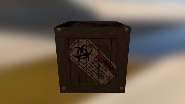 Crate 3D Model