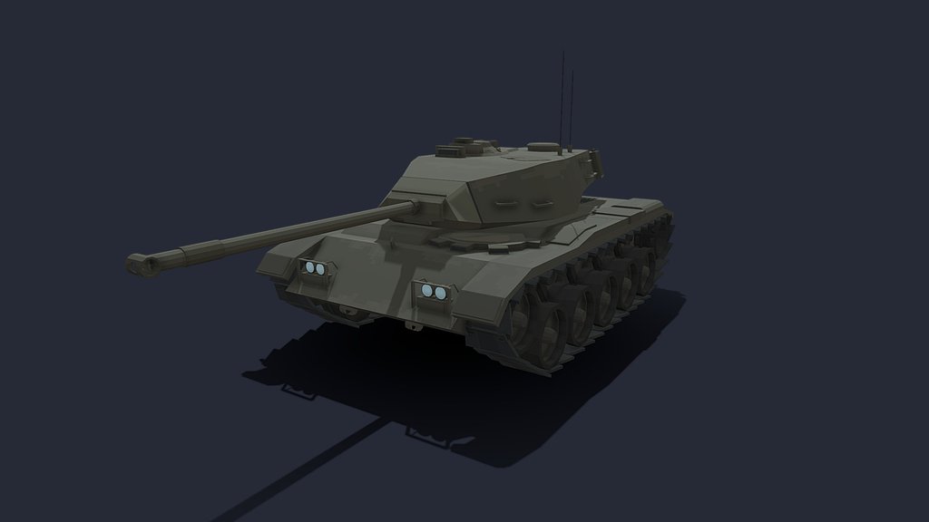 Low poly M41Walker Bulldog
