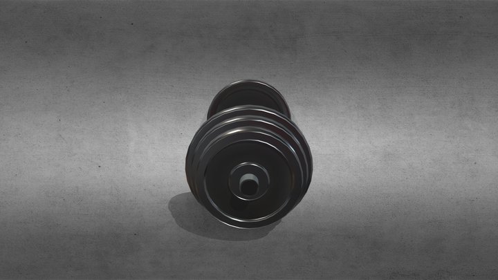 Metal dumbell 3D Model