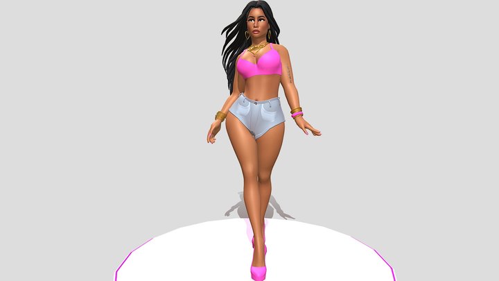 Stylized Nicki Minaj 3D Model