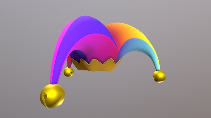 Jester Hat (Style A) 3D Model