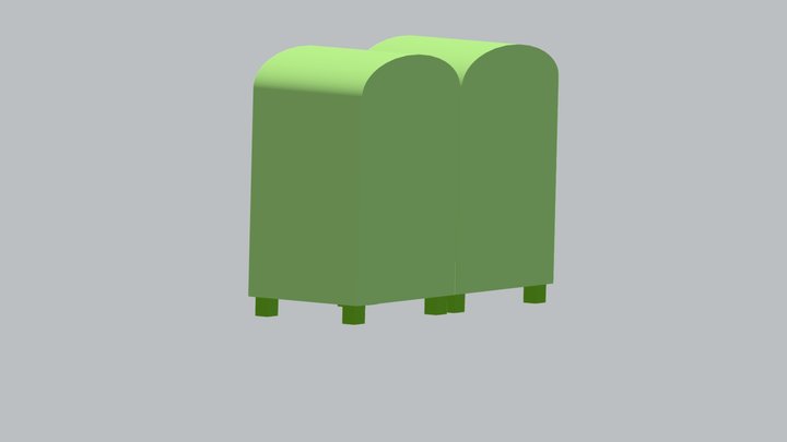 Recycling and Trash Bins by Charity Ceniza 3D Model