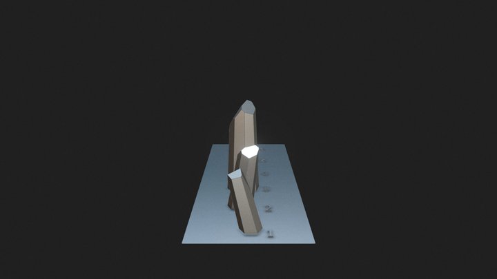 Crystalline Strcutre 3D Model