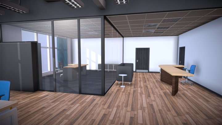 Office Interior 3D Model