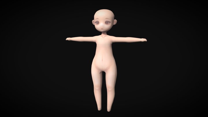 Chibi Character 3D Model