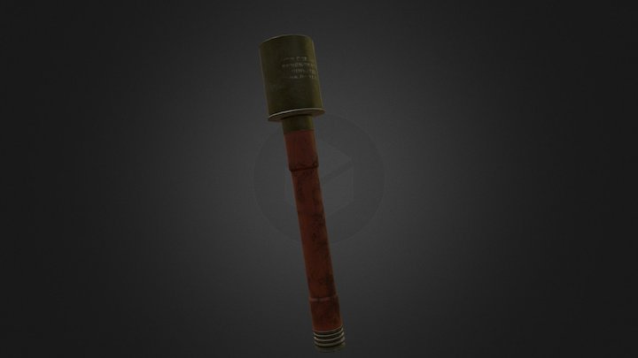 Stickgrenade 3D Model