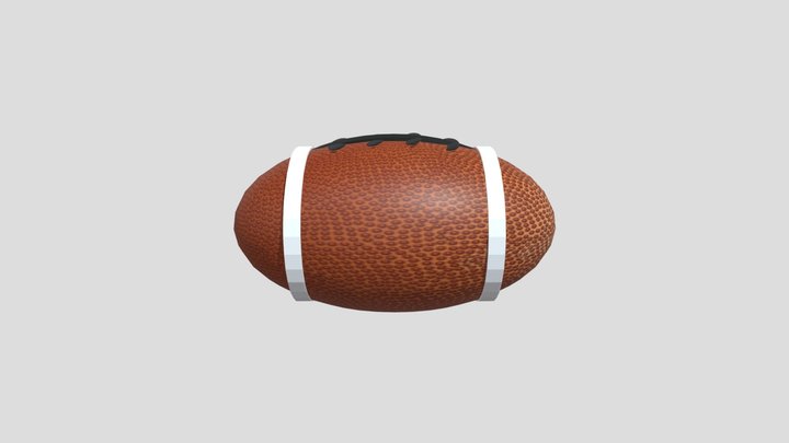 Gridiron Football 3D Model 3D Model