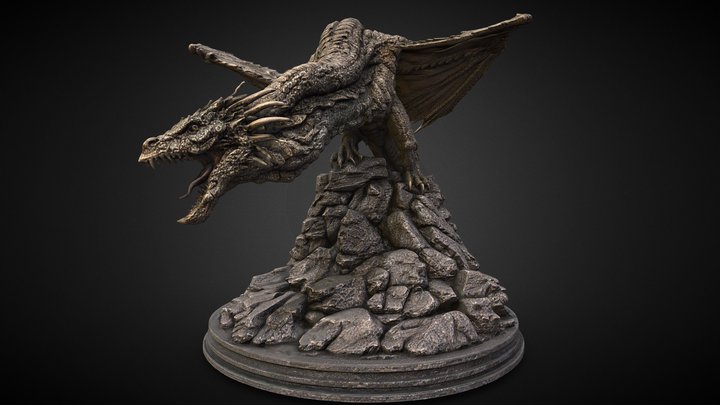 Vhagar  Ancient Dragon Statue