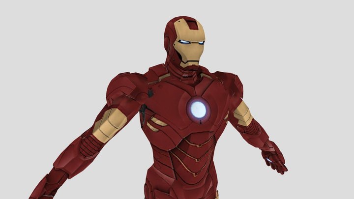 Iron Man Mark 4 (Iron Man 2 - PS3) 3D Model