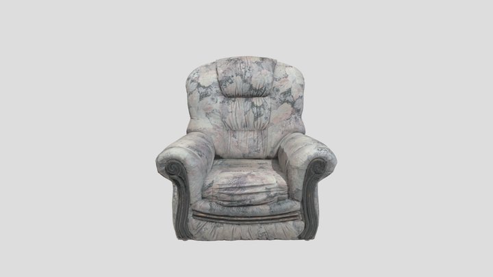 Backrooms movie armchair 3D Model