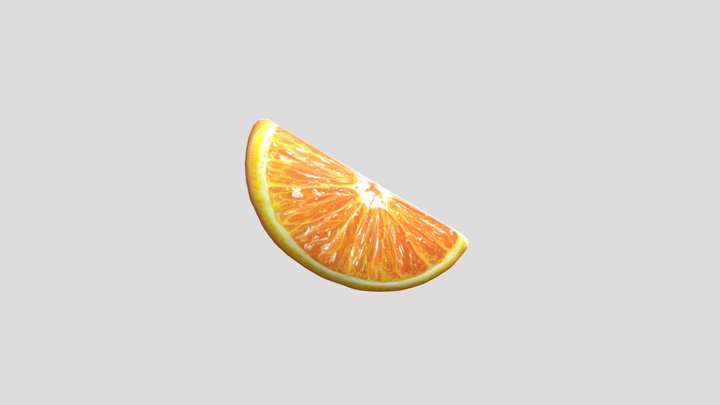 Sclice Orange Good 3D Model