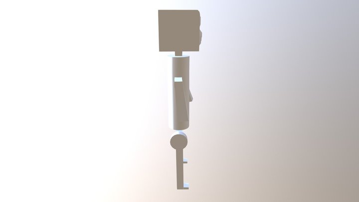 Biped Running 3D Model