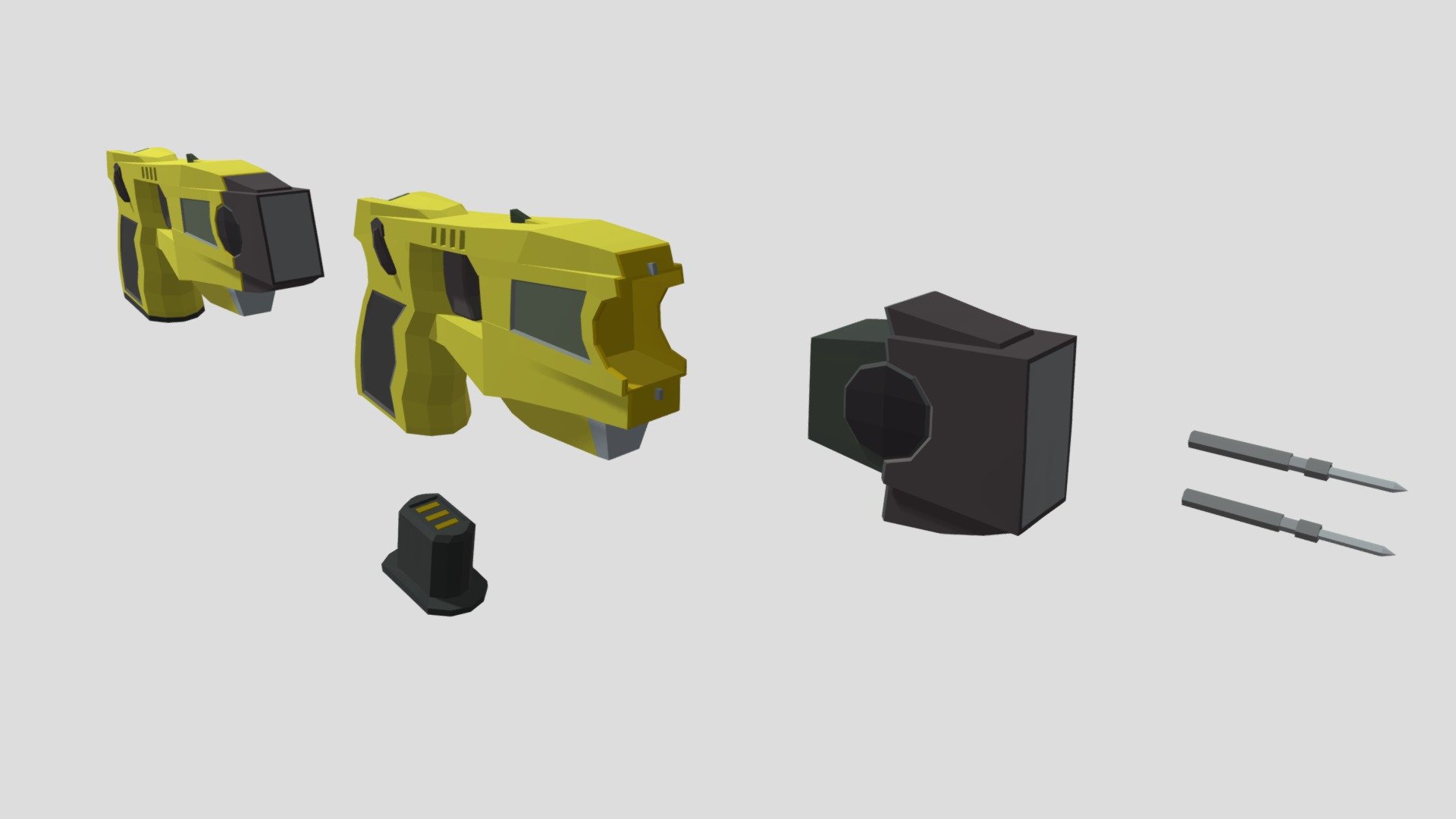 Taser X26 Low Poly - Download Free 3D model by Mox (@MoxAlehin