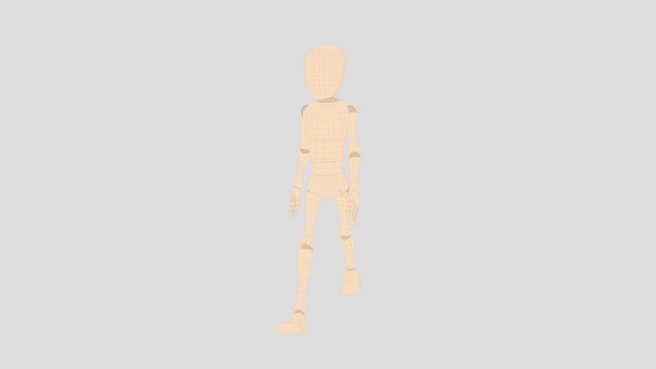 walk animation 3D Model
