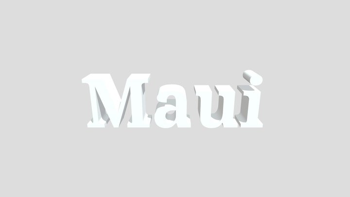 Maui 3D Model