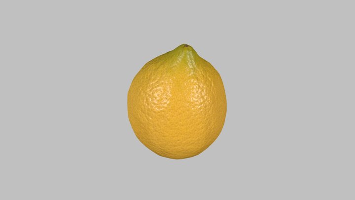 Lemon Fruit (low-poly) 3D Model